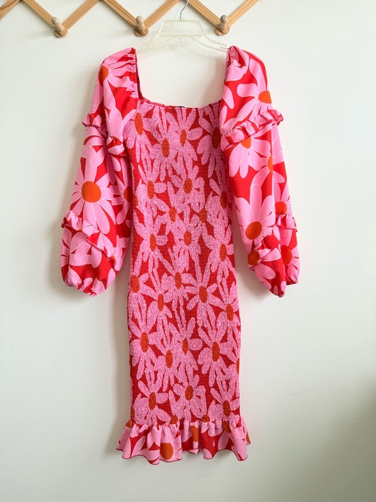 PrettyGarden Dresses & Skirts - Pretty Garden Floral Smocked Puff Sleeve Dress